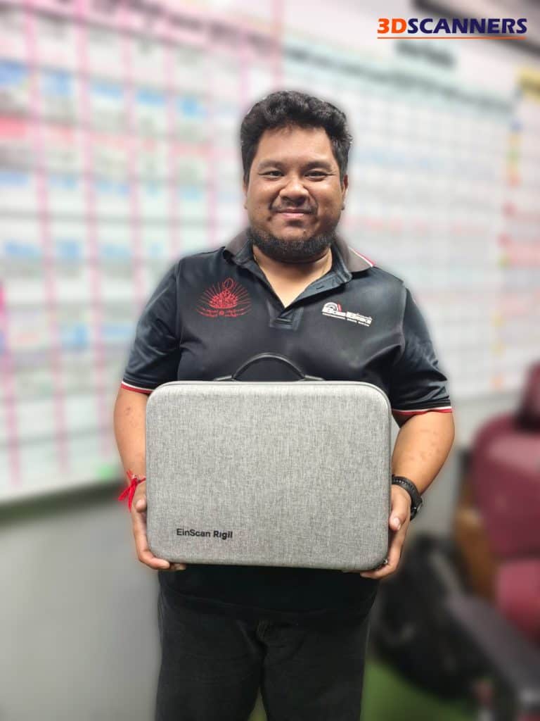 BossBrake with 3D Scanner EinScan Rigil